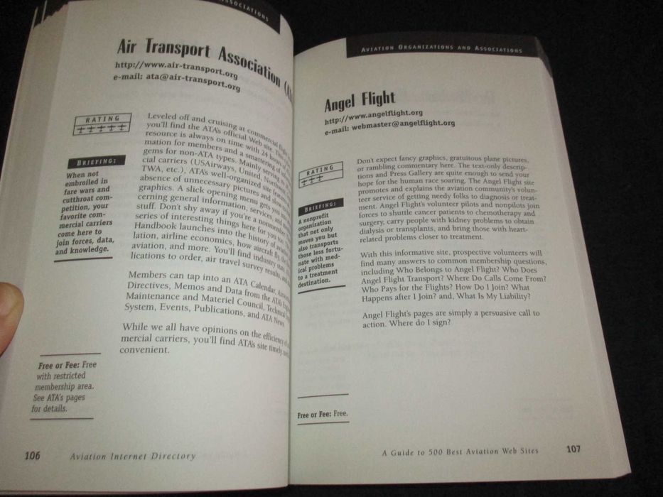 Livro Aviation Internet Directory Guide John A. Merry
