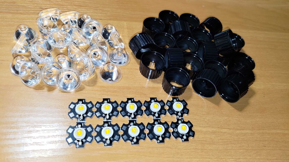 Новые Набор для фонарика Светодиод 3 Вт +радиатор + Линза с держателем