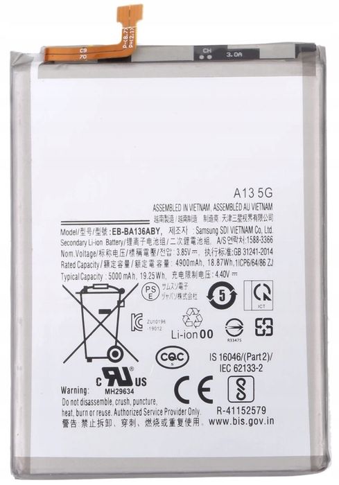 Bateria EB-BA136ABY Do Samsung A13 M13 5G 5000mAh