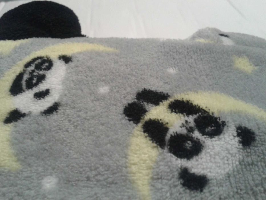 KOMBINEZON damski onesie z polaru w misie panda kaptur z uszkami S/M