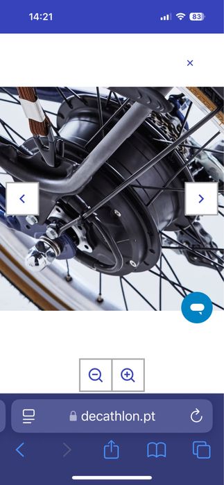 Bicicleta dobrável elétrica E FOLD 500 Azul