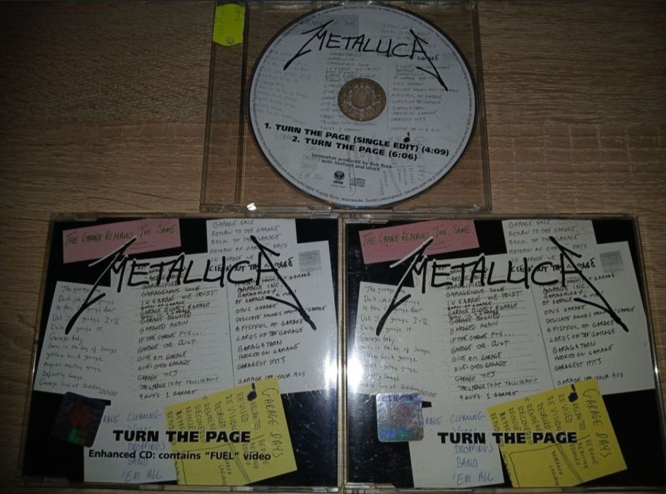 Metallica - Turn the Page, zestaw 3 singli.