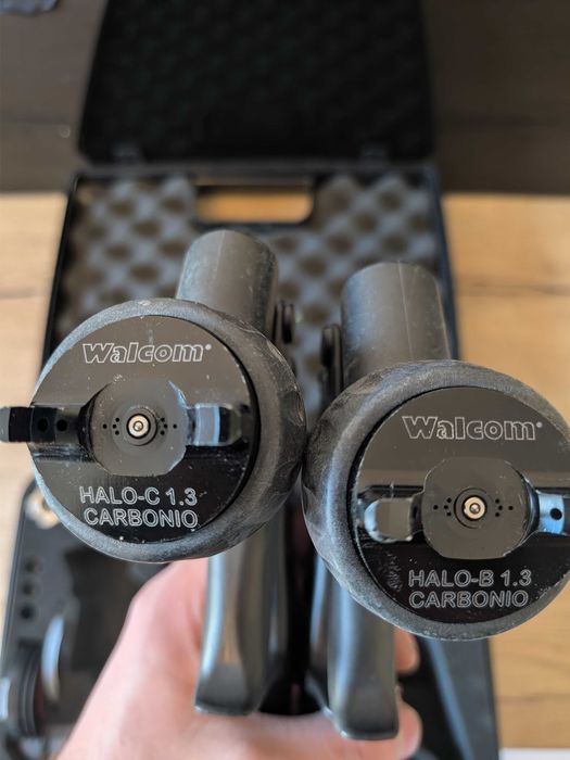 Pistolety lakiernicze Walcom Carbonio evo 1,3 halo base ,clear