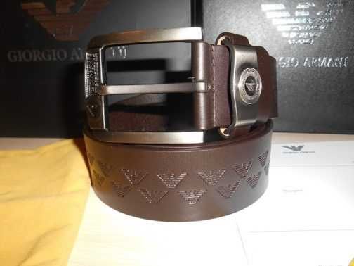 Emporio Armani pasek firmowy, skóra naturalna, Włochy 221