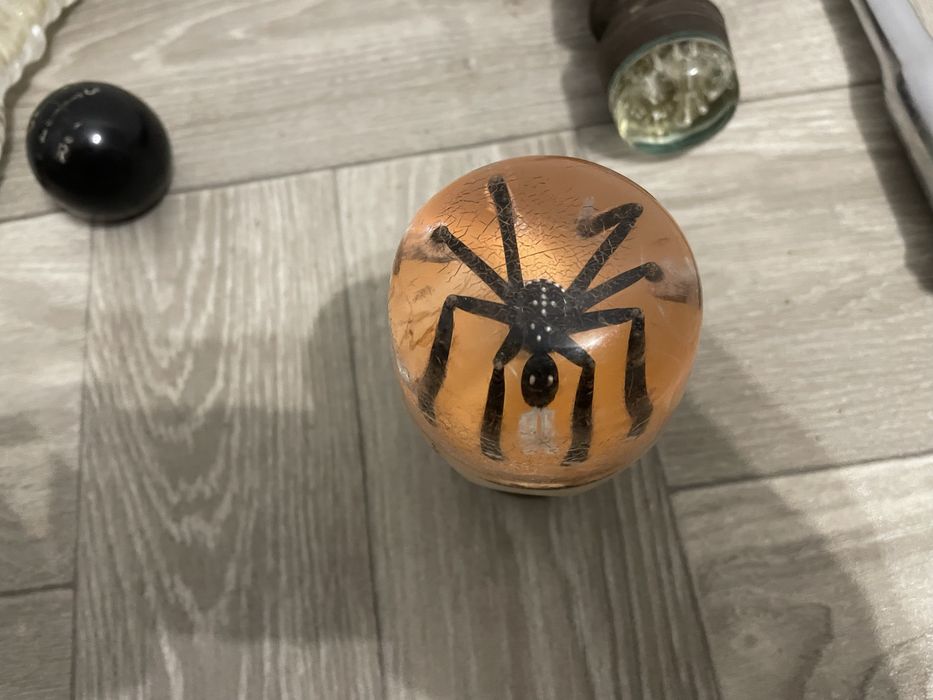 Ручка кпп - шар розочка паук рычаг хром - ссср