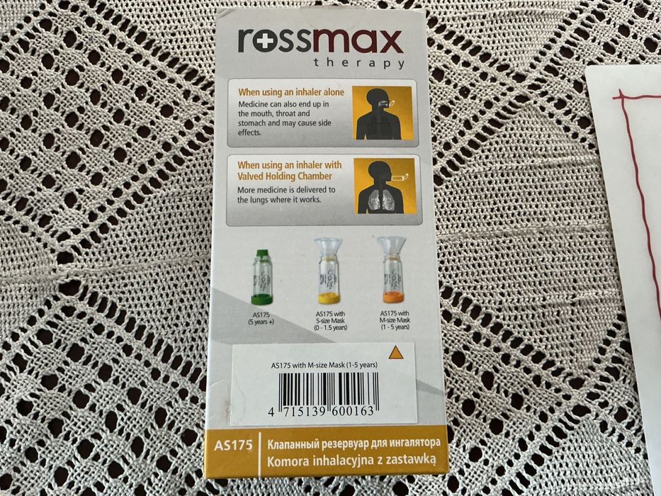 Rossmax komora inhalacyjna z zastawką