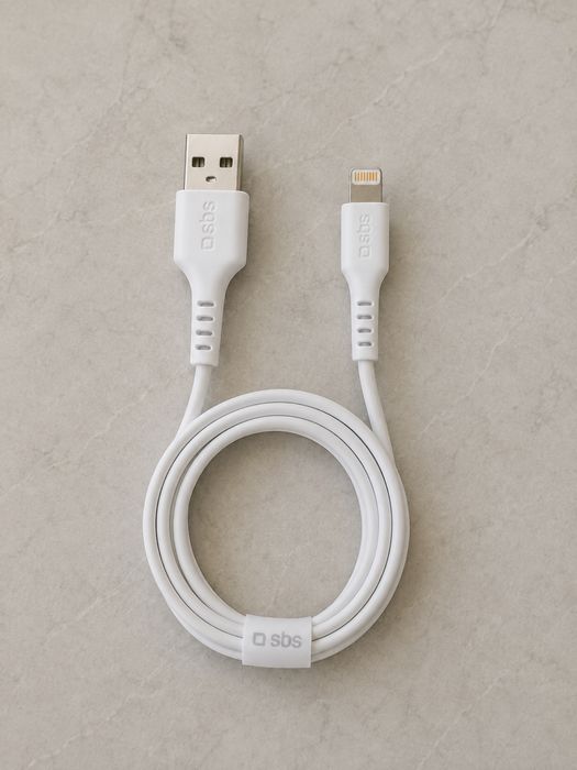 Cabo Carrega SBS USB 1 m Branco