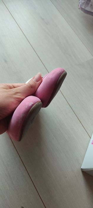 Różowe baletki półbuty dziewczęce 32
