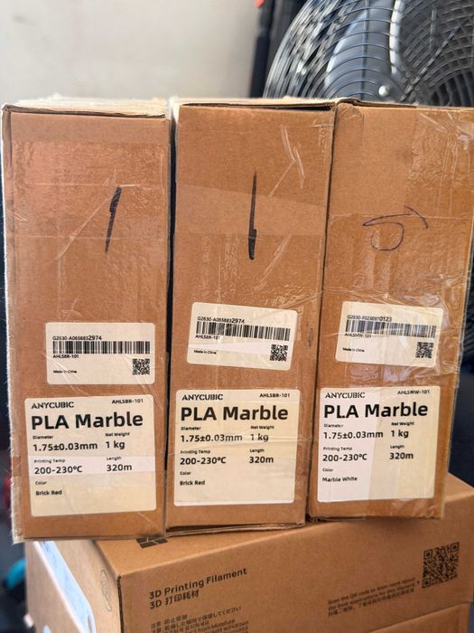 Filamento Impressao 3D Anycubic - 8kgs - Marble, Metal e PETG-CF