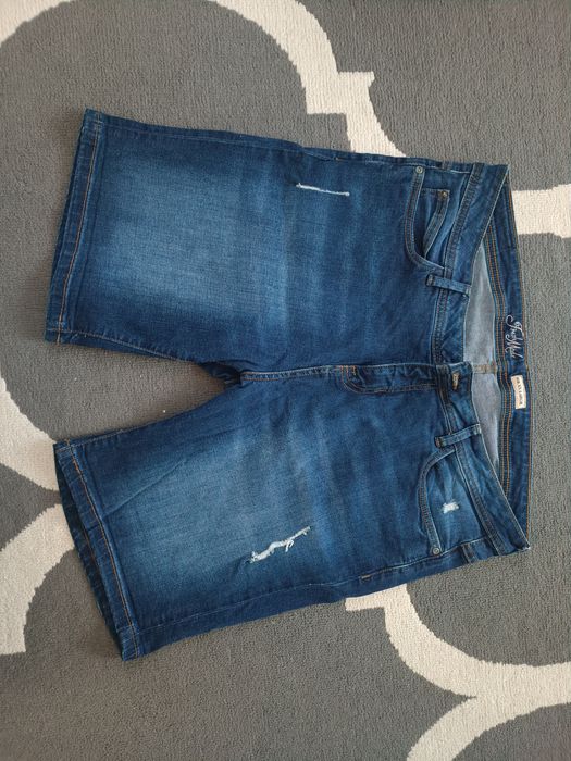 Ciemne spodenki dżinsowe męskie Fresh Made