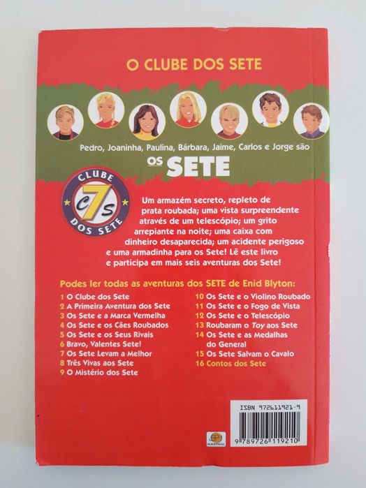 Livro "Os Sete - Contos dos Sete"