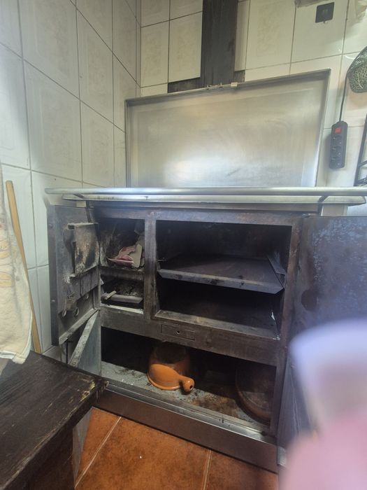 Fogao de lenha em inox