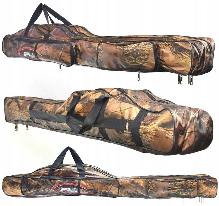 Pokrowiec torba Tuba na wędki 130 cm moro 3 komory FL