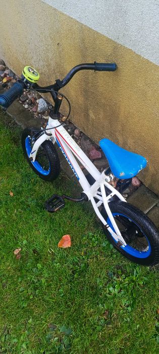 Rowerek dziecięcy, koła 12,5 cala – do nauki jazdy, kółka boczne + prowadnica