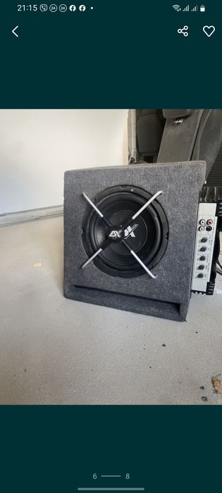 Сабвуфер esx, диаметр НЧ 20см.