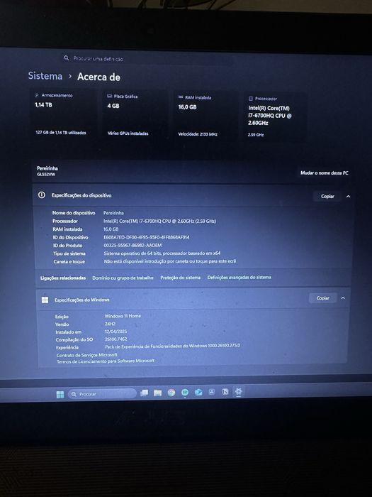 Portatil Gaming Asus ROG GL552VW