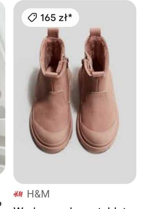 Buty jak nowe H&M  28 rozmiar różowy