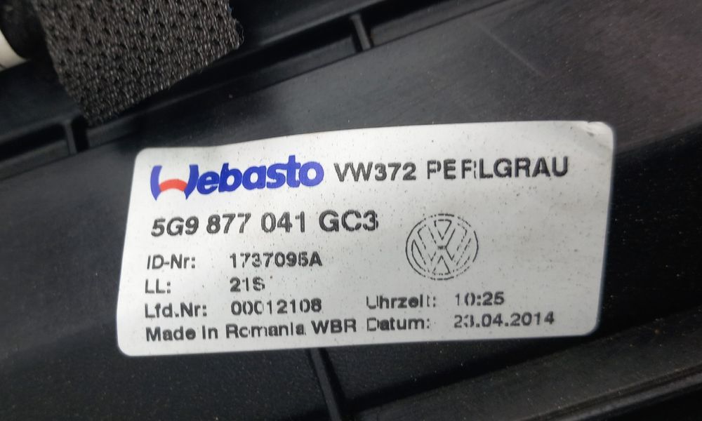 Teto de abrir VOLKSWAGEN Golf VII Variant (BA5, BV5)