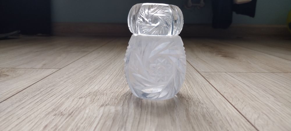 Kryształ Naczynie  Wazonik  Pojemniczek Starodawna Antyk