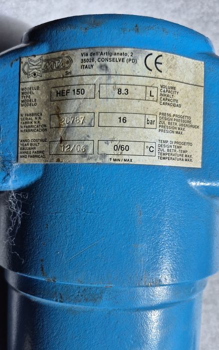 Separator wody / kondensatu Filtr sprężonego powietrza MTA HEF