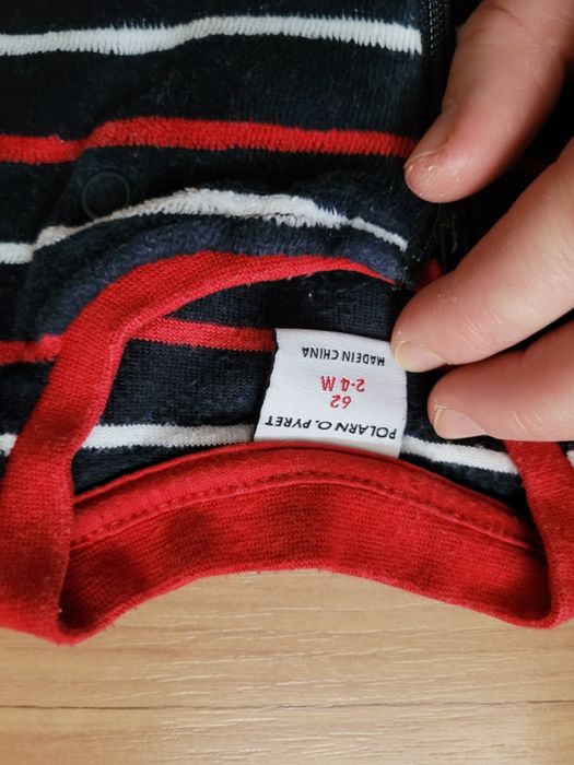 3x pajac chłopięcy bez stopek rozm 62-68