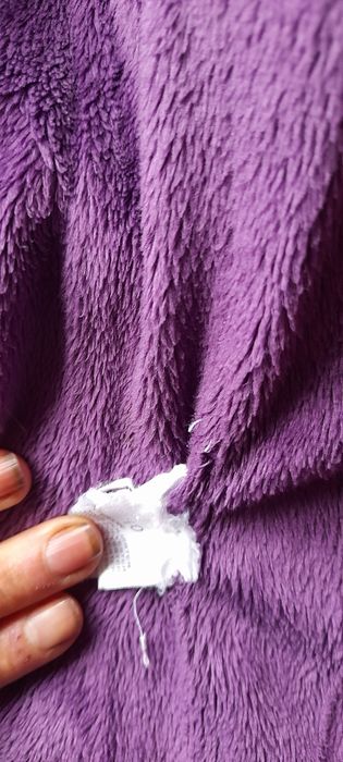 Casaco menina muito quentinho roxo 10 anos