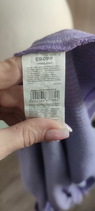 Fioletowa sukienka ogrodniczka