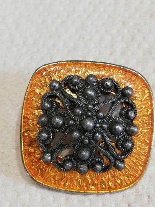 Brożka artystyczna PRL VINTAGE