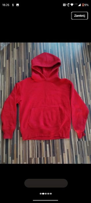 Czerwona bluza Burgundowa oversize