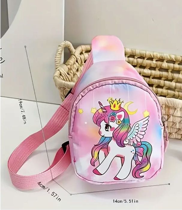 Mochila pequena Unicórnio para menina NOVA