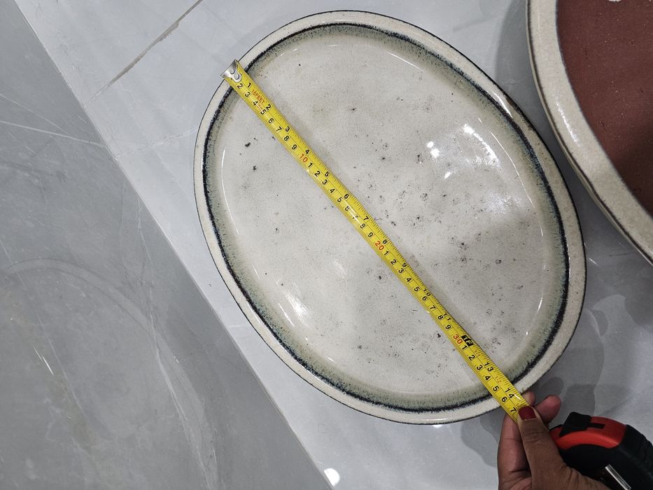 Vaso e prato grande para bonsai 38cmx30cmx9,5cm