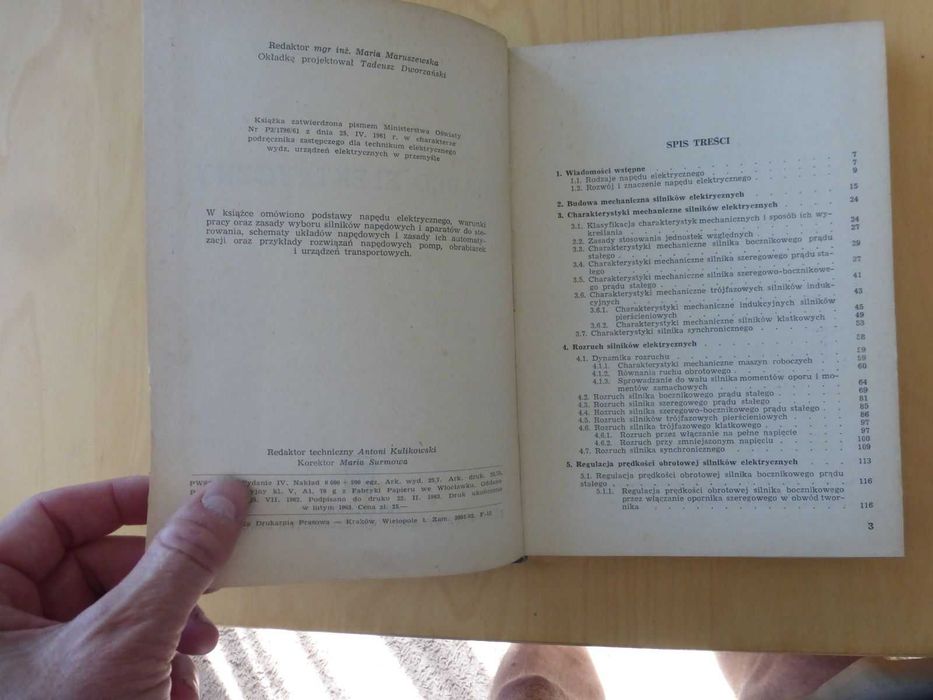 Napęd elektryczny. Stanisław Bielawski 1963 rok PRL