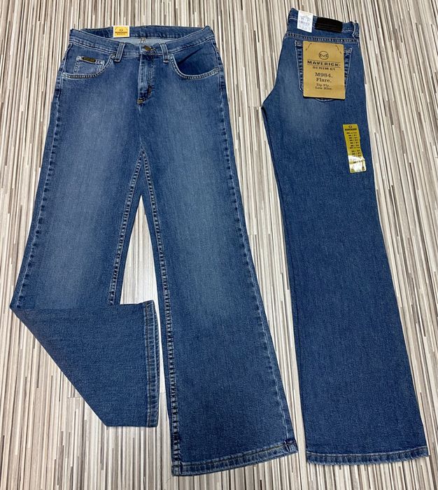 Spodnie jeans 30/31 pas 68 cm komplet 2 sztuki Lee Mawerick nowe