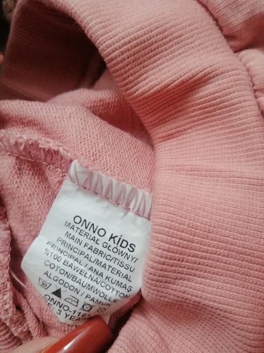 Komplet dla dziewczynki bluza spodenki onno 92 falbanki