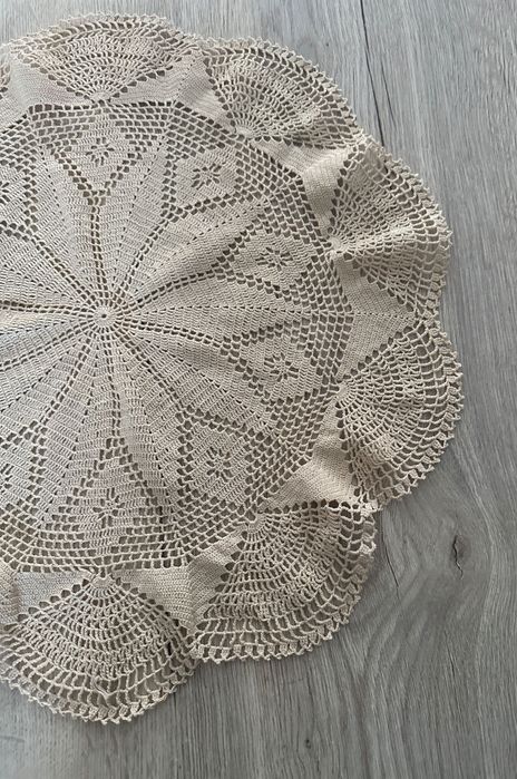 Serweta szydełko śr. 45 cepły beż