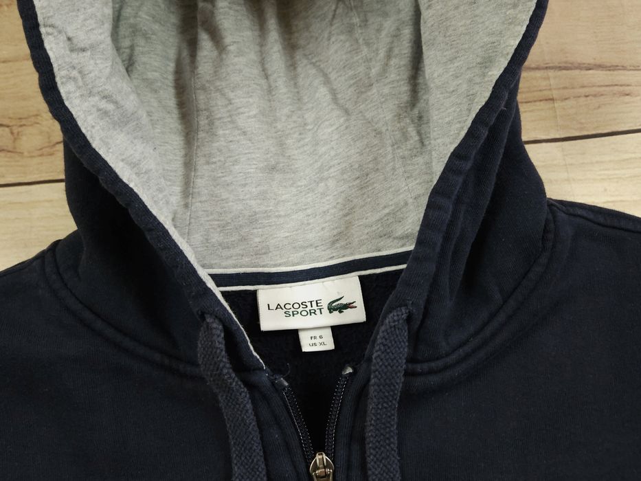 LACOSTE Bluza Męska z Kapturem Rozsuwana r. 6 (XL)