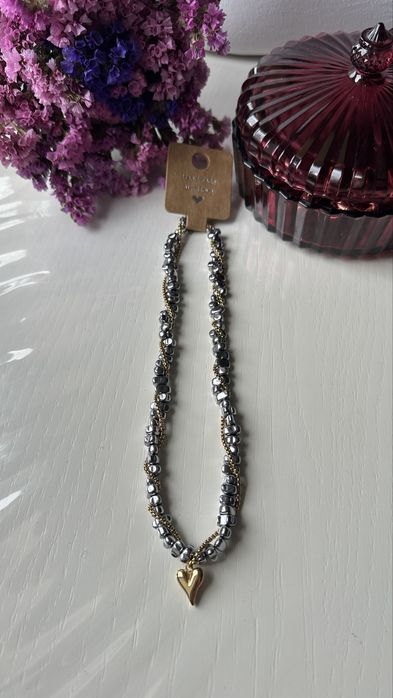 Чокер з гематиту