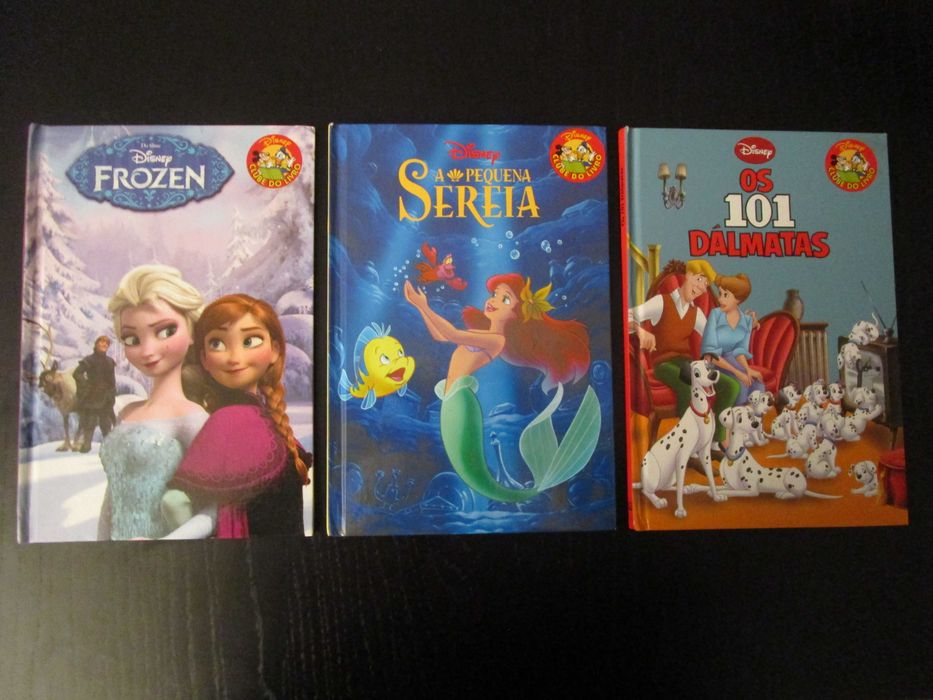 Livros Disney "Os 101 Dálmatas", "Frozen" e "Pequena Sereia" (5€ cada)