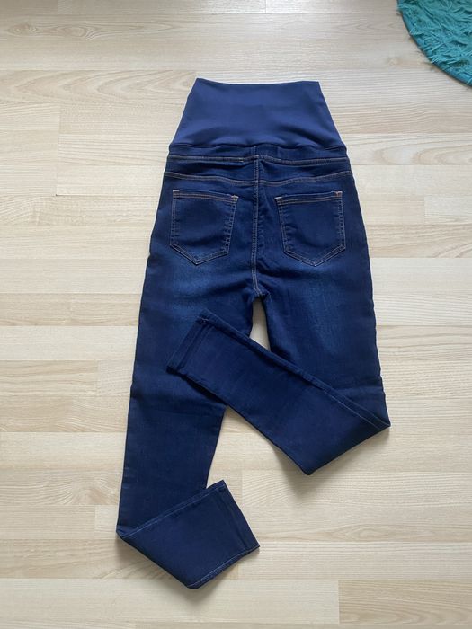 Spodnie ciążowe S jeansy stan idealny .