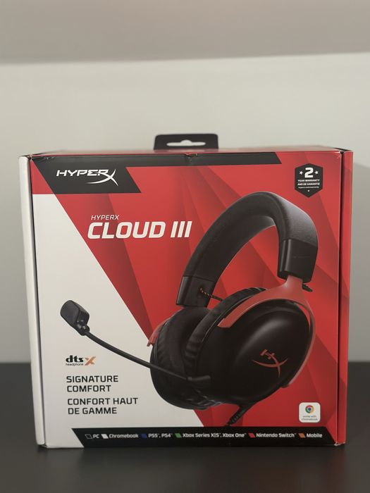 Наушники HyperX Cloud III Black-Red