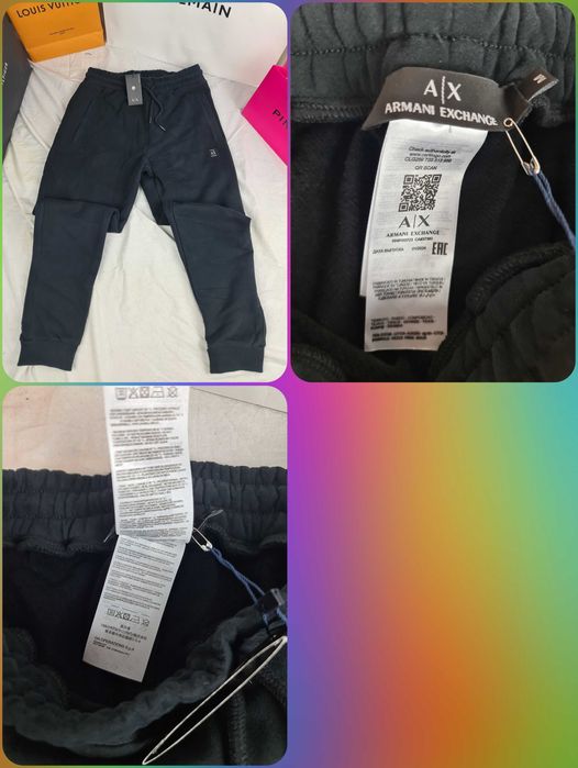 Spodenie dresowe  armani nowość maly znaczek outlet ax premium