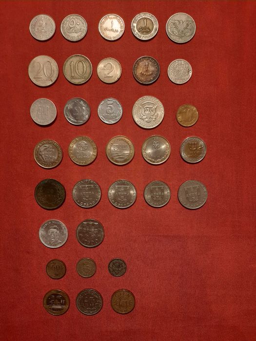 Moedas antigas (vários países)