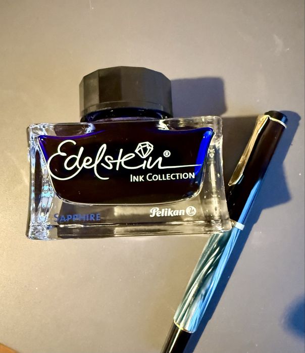 Pióro wieczne Pelikan M200 EF + atrament Edelstein Sapphire