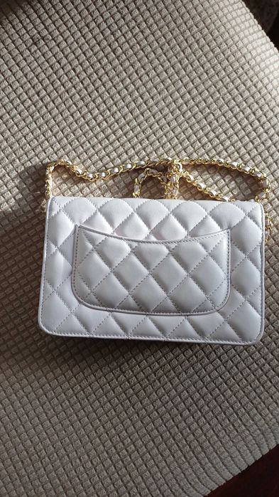 Chanel wallet on chain skóra