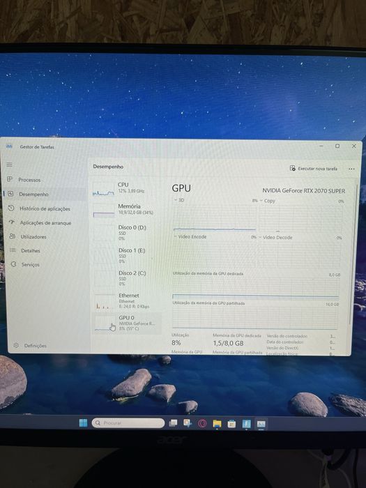 PC Gaming 2TB SSD 32GB RAM