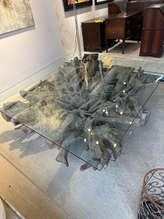 Mesa de árvore de madeira importada da amazônia