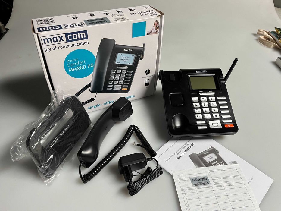 Telefone com fios GSM MAXCOM MM28D HS