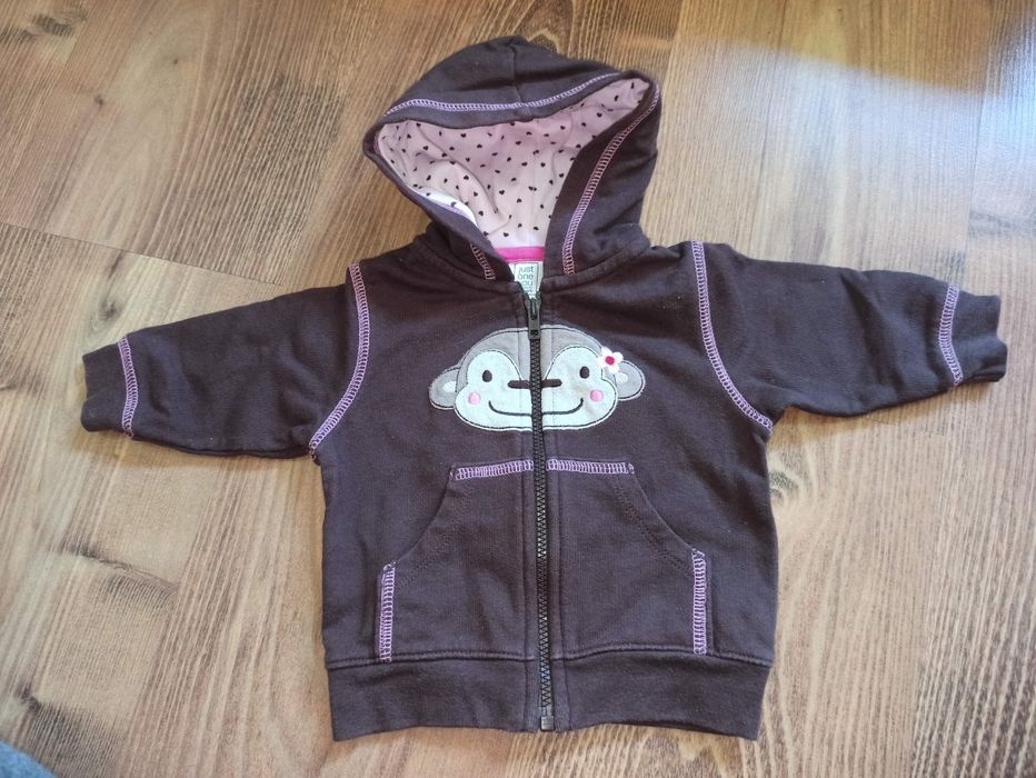 Bluza dziewczęca małpka rozpinana