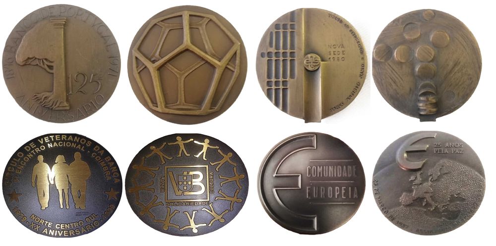 Medalhas Comemorativas em Bronze e Prata 1950’s a 1990’s