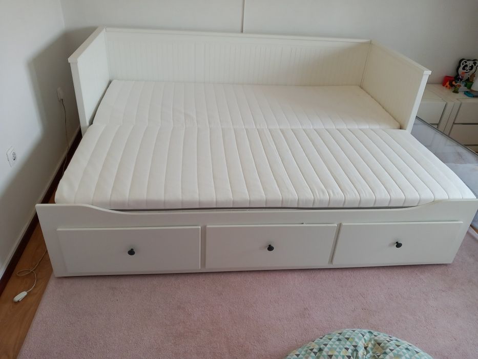 Cama individual (dupla] com 3 gav. 80x200cm